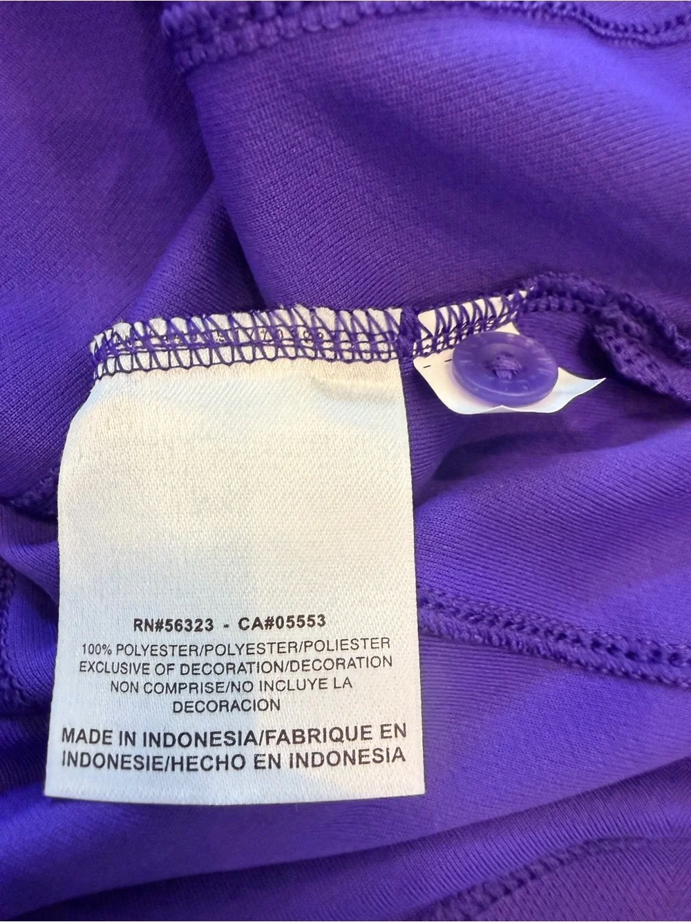 Nike Clemson Tigers Dri-FIT Purple Sideline Polo Men’s XXL like new